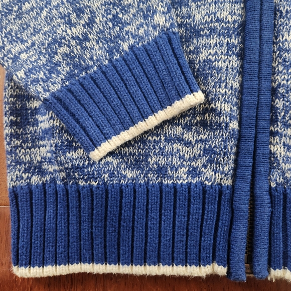 Gymboree Heather Blue Full Zip Sweater Jacket - SMALL (5-6) - Picture 5 of 9